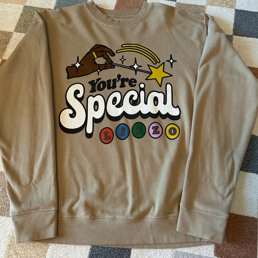 Lizzo Tan Graphic Sweatshirt